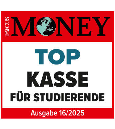 Auszeichnung Focus Money Top Kasse Studierende 2024