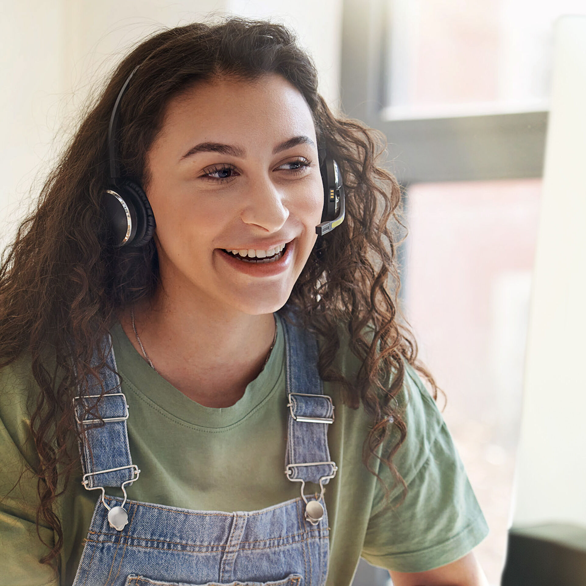 SBK Mitarbeiterin mit Headset
